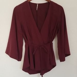 Free People Kimono Wrap Top